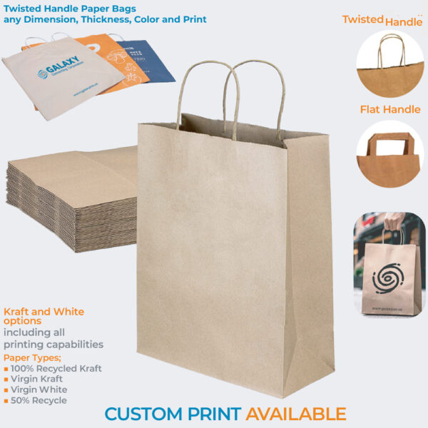 Twisted Handle Paper Bags